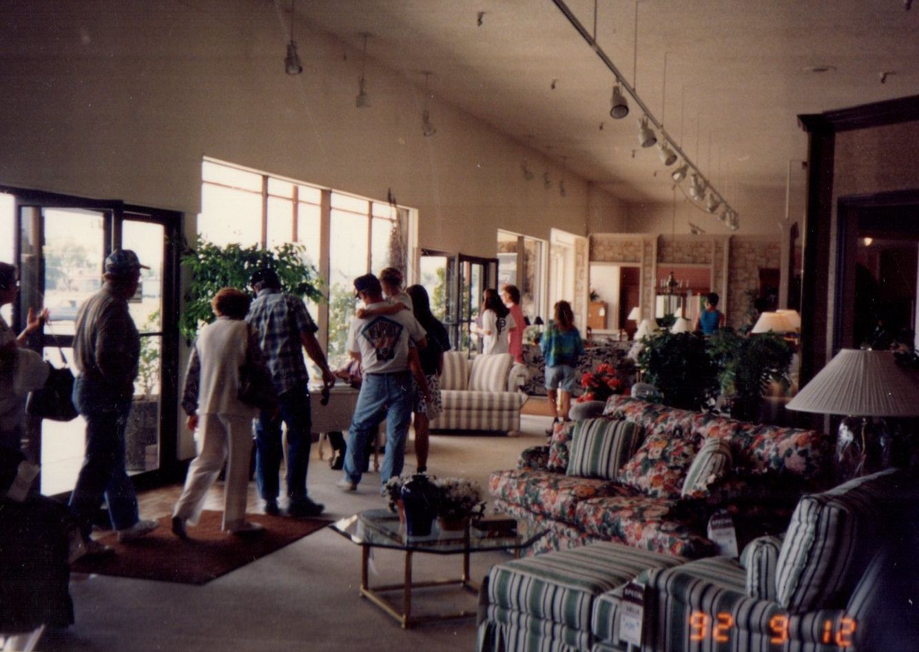 Before the outlets - Allen & Benedict store shoppers
